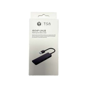 Tiga Tech AVS4P Uhub Hub 4 Porte USB 3.2 (5G) – Connettività Ultra-Vel